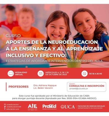 Aportes de la neuroeducación a la enseñanza y al aprendizaje inclusivo y efectivo