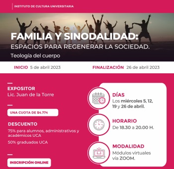 Familia y Sinodalidad: espacios para regenerar la Sociedad